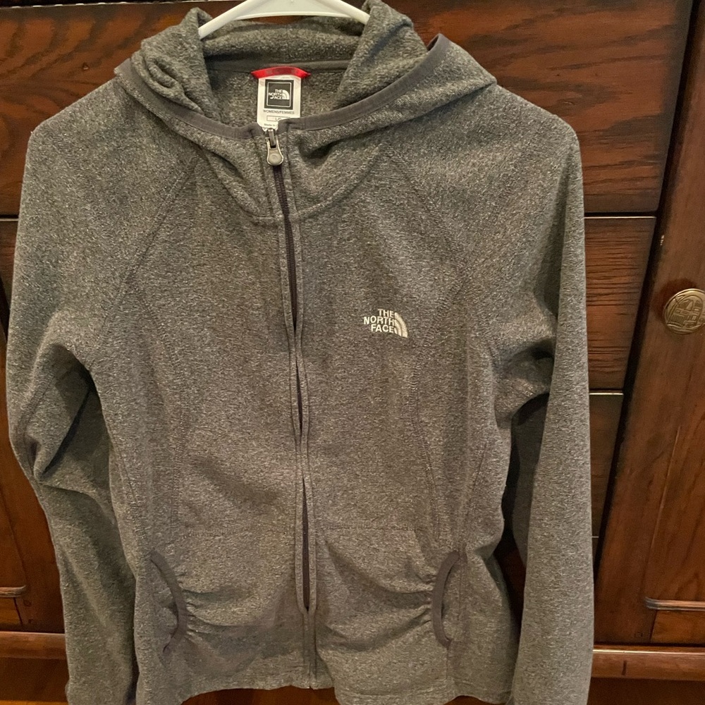 North face fitted zip up hoodie